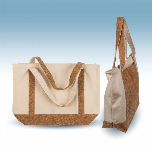 Shopper mit Extratasche aus Kork